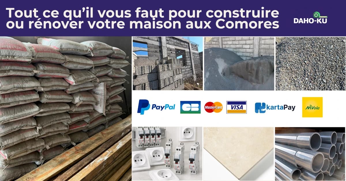 Matériaux de construction du catalogue Daho-ku