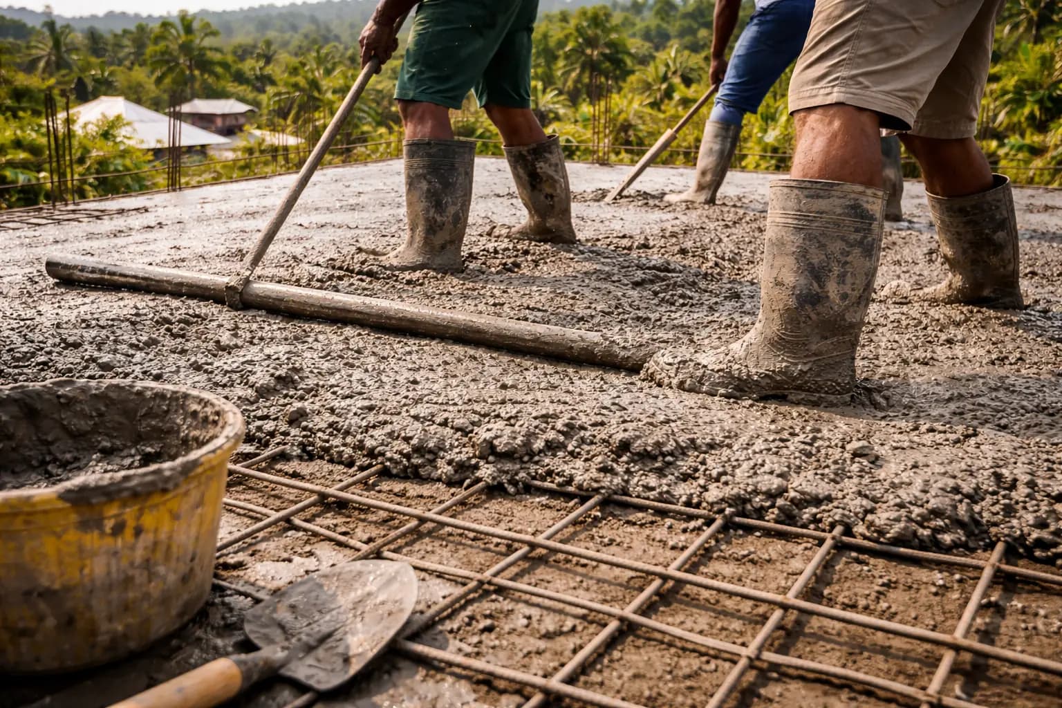 Toiture beton - estimation aux Comores