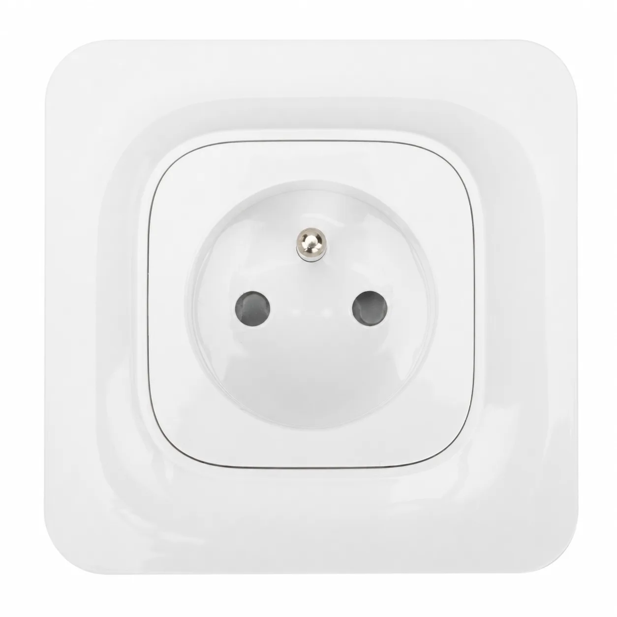 Prise 2P+T encastrable blanche 16A