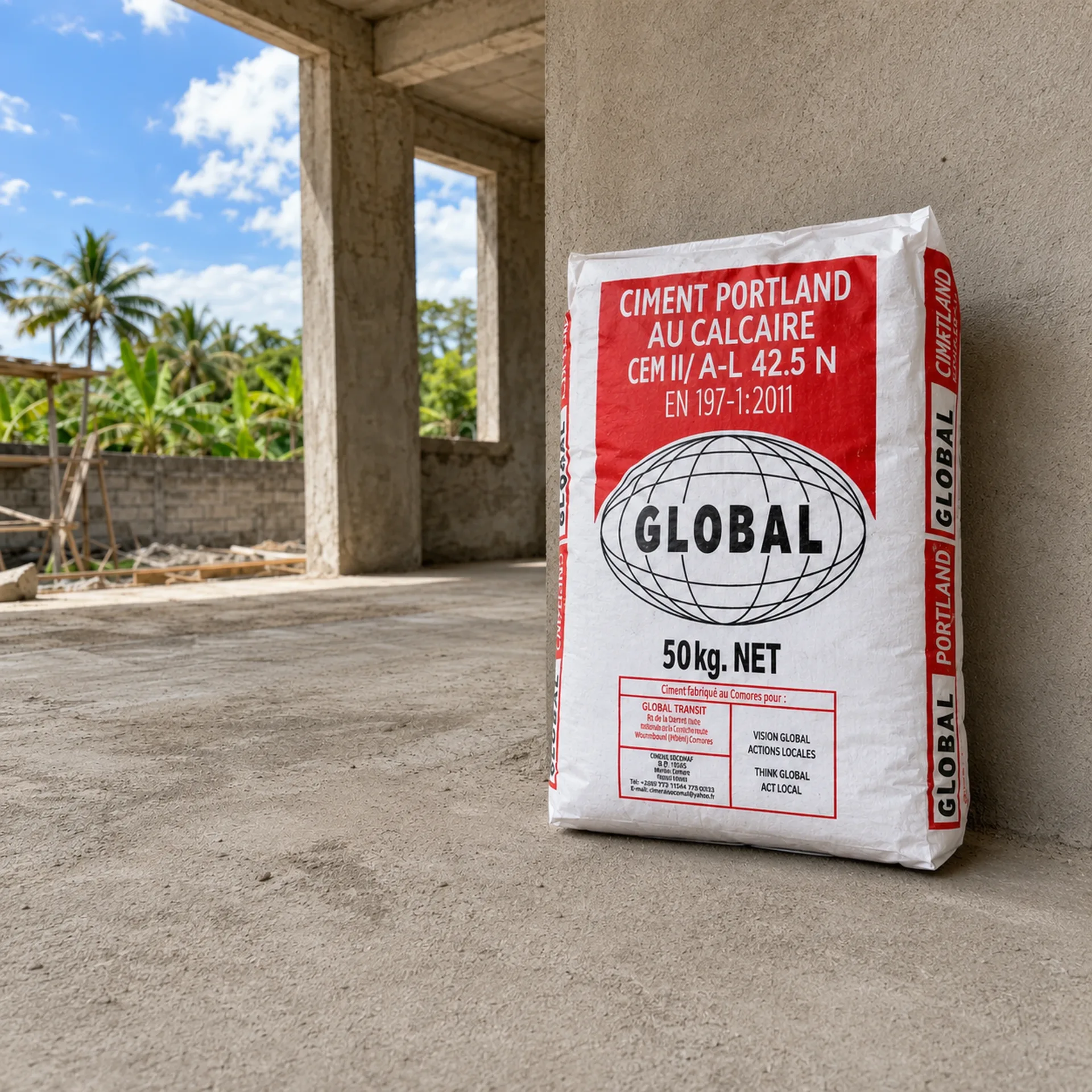 Ciment Portland 50 Kg - Multi-usages Comores