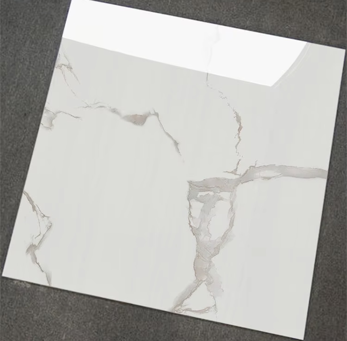 Carrelage 60×60 blanc ivoire effet marbre – Grès cérame